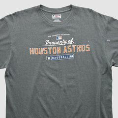 Houston Astros Majestic 2000s T-shirt - Dark Heather Gray - XVintage T-shirts