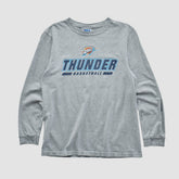 Oklahoma City Thunder NBA 2010s Long Sleeve T-shirt Heather Gray Vintage - Vintage