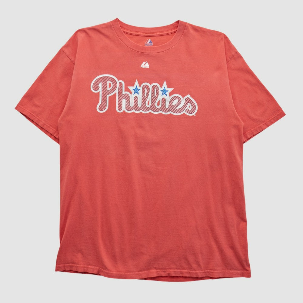 Philadelphia Phillies Majestic 2000s T-shirt - Red - Vintage T-shirts