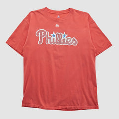 Philadelphia Phillies Majestic 2000s T-shirt - Red - Vintage T-shirts