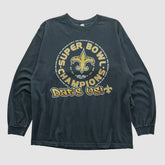 New Orleans Saints Alstyle 2010 Long Sleeve T-shirt - Black T-shirts