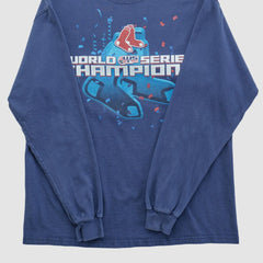Boston Red Sox Delta 2007 Long Sleeve T-shirt - Navy - Vintage T-shirts