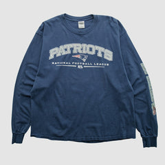 New England Patriots Gildan 2000s Long Sleeve T-shirt - Navy T-shirts
