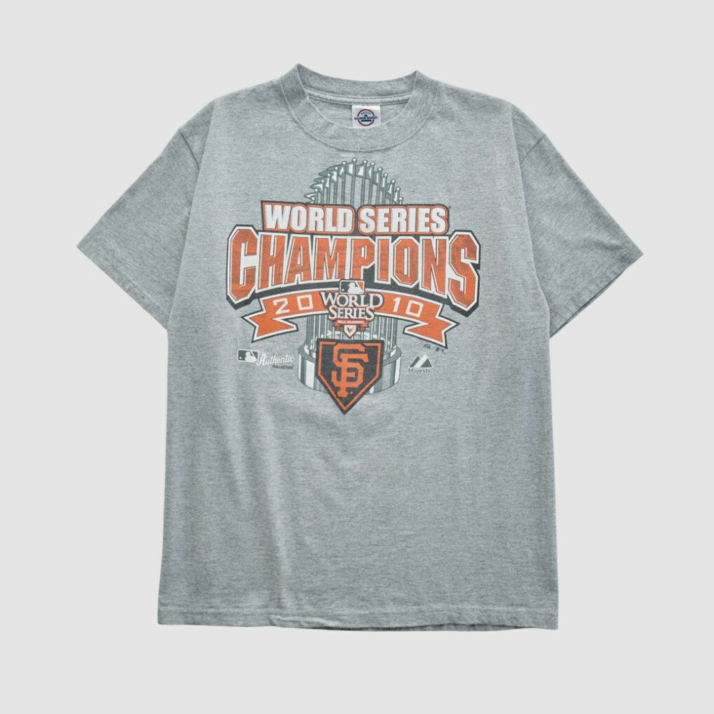 San Francisco Giants Delta 2010 T-shirt - Heather Gray - Vintage T-shirts
