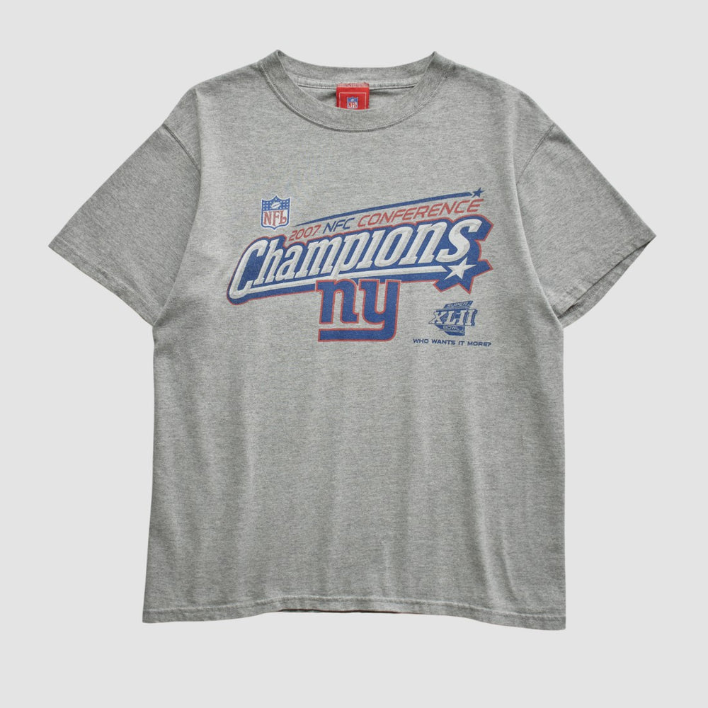 New York Giants NFL 2007 T-shirt - Heather Gray T-shirts