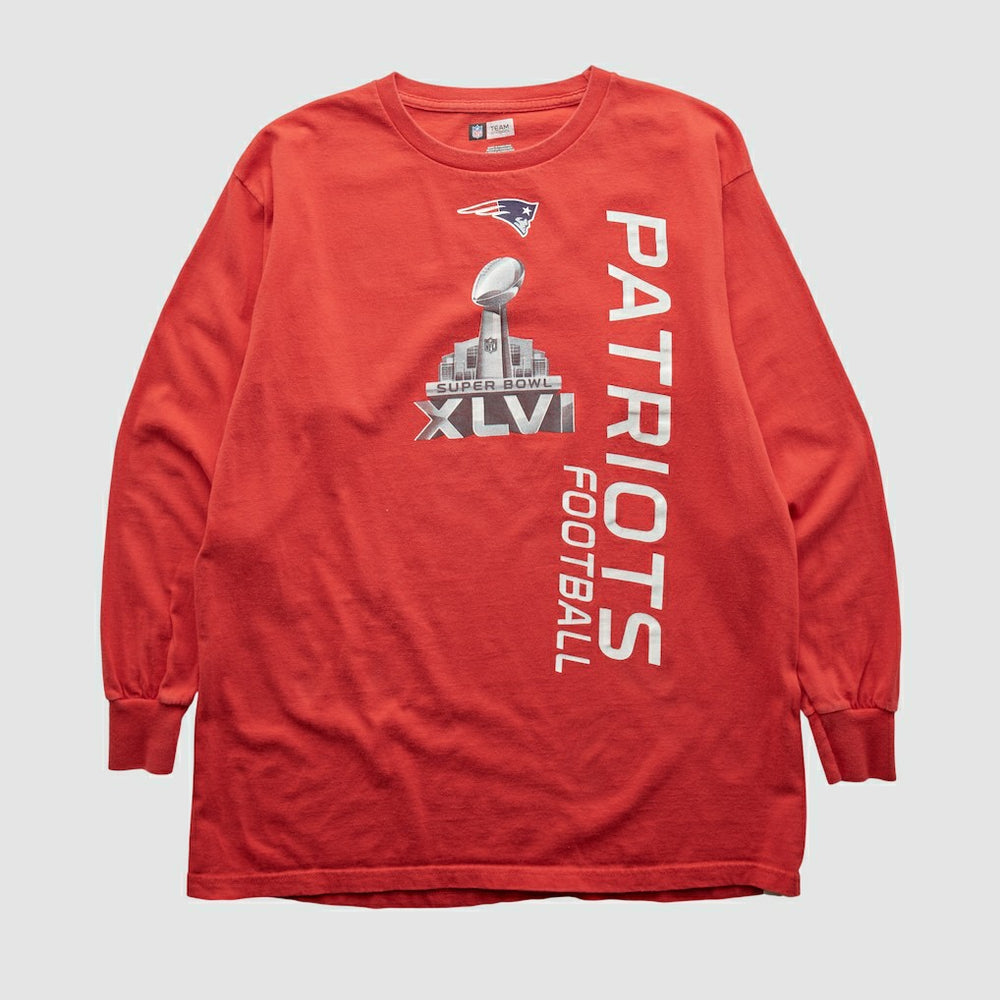 New England Patriots NFL 2012 Long Sleeve T-shirt - Red T-shirts