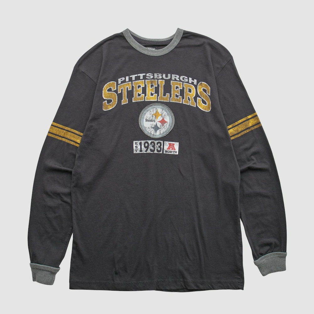 Pittsburgh Steelers NFL 2010s Long Sleeve T-shirt - Black T-shirts