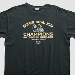 Super Bowl XLIII Reebok 2009 T-shirt - Black T-shirts