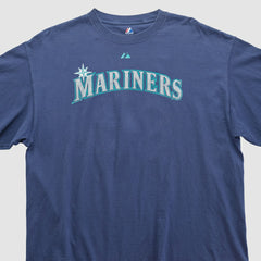 Seattle Mariners Majestic 2000s T-shirt - Navy - 2XVintage T-shirts