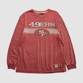 San Francisco 49ers NFL 2010s Long Sleeve T-shirt - Red T-shirts
