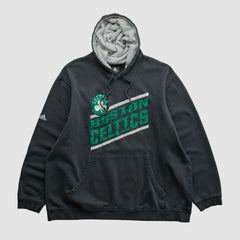 Boston Celtics 2010s Hooded Pullover Sweatshirt Black Vintage - Adidas