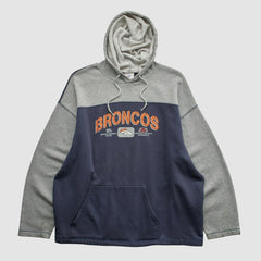 Denver Broncos NFL 2000s Hooded Pullover Sweatshirt - Heather Gray Pullover