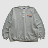 Denver Broncos Starter 90s Pullover Sweatshirt - Heather Gray Pullover