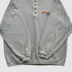Denver Broncos Starter 90s Pullover Sweatshirt - Heather Gray Pullover