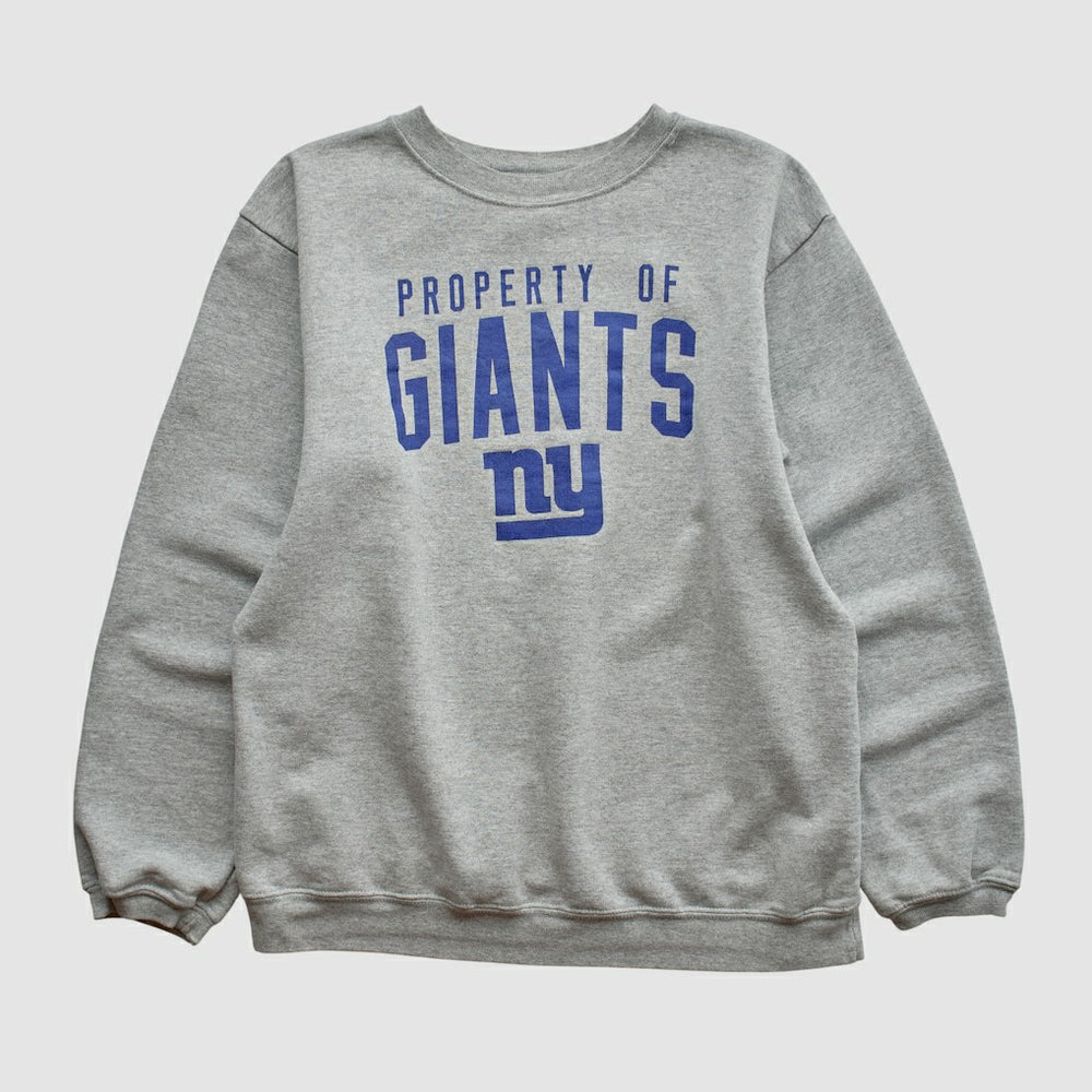 New York Giants Reebok 2000s Pullover Sweatshirt - Heather Gray Pullover