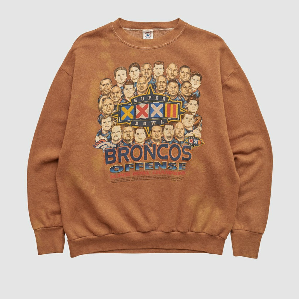 Denver Broncos Delta 1998 Pullover Sweatshirt - Clay Pullover