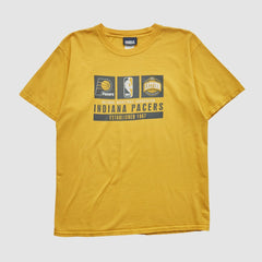 Indiana Pacers NBA 2000s T-shirt Yellow Vintage - Vintage
