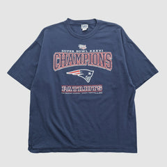 New England Patriots Lee Apparel 2002 T-shirt - Navy T-shirts
