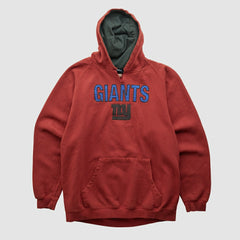 New York Giants Reebok 2000s Hooded Pullover Sweatshirt - Red Pullover
