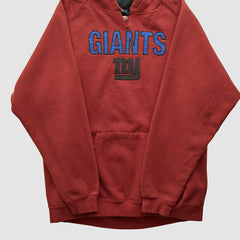 New York Giants Reebok 2000s Hooded Pullover Sweatshirt - Red Pullover