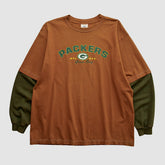 Green Bay Packers NFL 2000s Long Sleeve T-shirt - Clay T-shirts