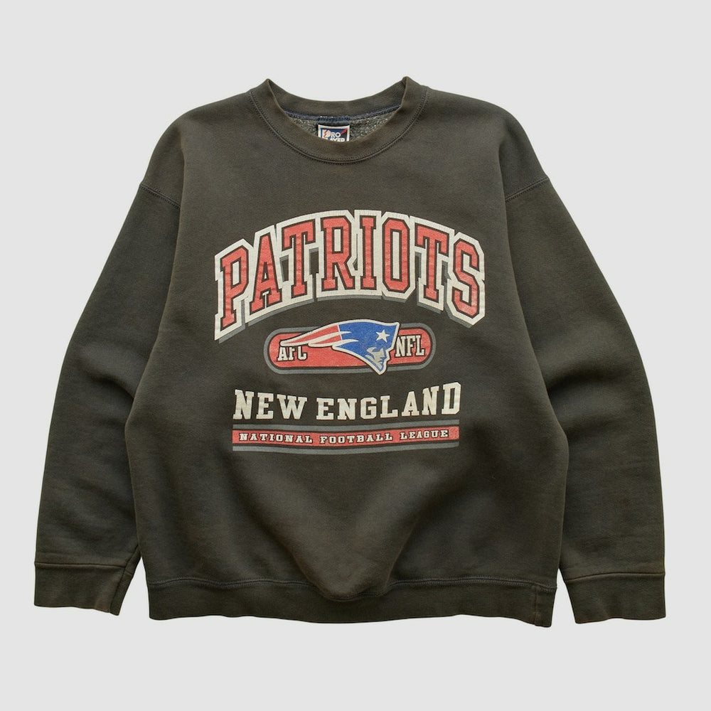 New England Patriots Pro Player 90s Pullover Sweatshirt - Charcoal Pullover