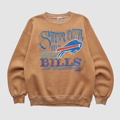 Super Bowl XXVII Trench 1992 Pullover Sweatshirt - Clay Pullover