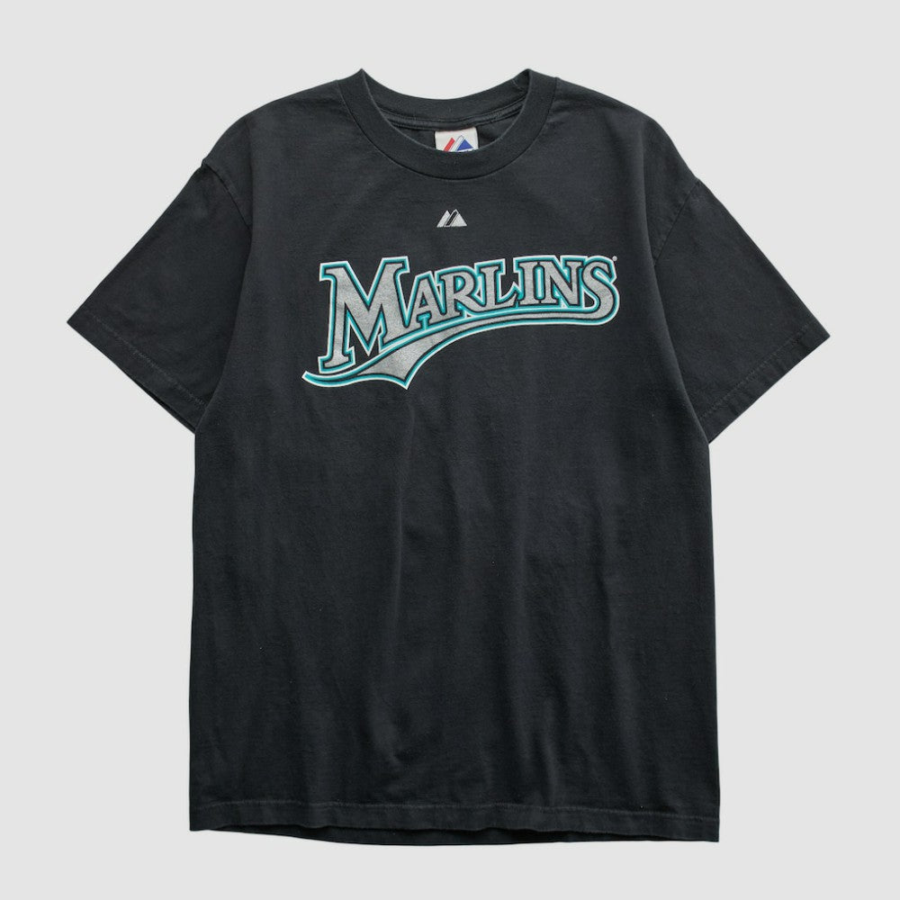 Miami Marlins Majestic 2000s T-shirt - Black - Vintage T-shirts