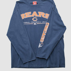 Chicago Bears NFL 2000s Long Sleeve T-shirt - Navy T-shirts