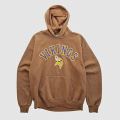 Minnesota Vikings Lee Apparel 2000s Hooded Pullover Sweatshirt - Clay Pullover