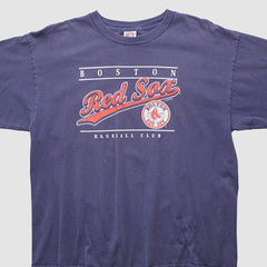 Boston Red Sox True Fan 2004 Long Sleeve T-shirt - Navy - Vintage T-shirts