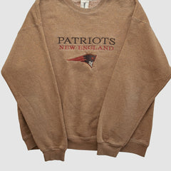 New England Patriots Jostens 90s Pullover Sweatshirt - Clay Pullover