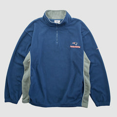 New England Patriots NFL 2000s 1/4 Zip Sweatshirt - Navy Sweatshirts