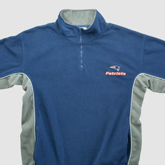 New England Patriots NFL 2000s 1/4 Zip Sweatshirt - Navy Sweatshirts