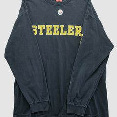 Pittsburgh Steelers NFL 2000s Long Sleeve T-shirt - Black T-shirts