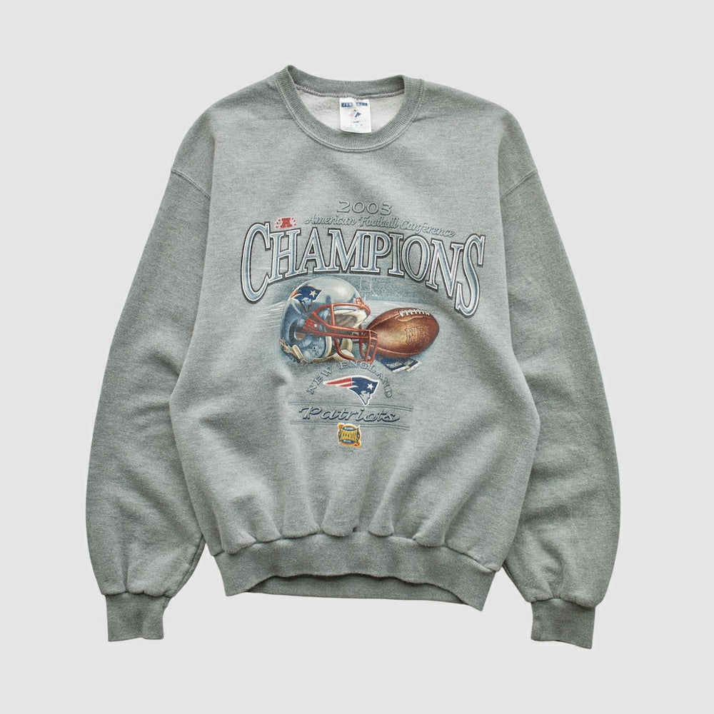 American Football Conference Jerzees 2003 Pullover Sweatshirt - Dark Heather Gray Pullover