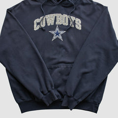 Dallas Cowboys Cowboys Authentic Apparel 2010s Hooded Pullover Sweatshirt - Navy Pullover