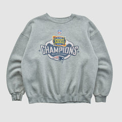 Super Bowl XXXVIII Lee Apparel 2004 Pullover Sweatshirt - Heather Gray Pullover