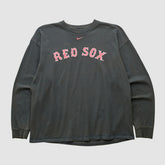 Boston Red Sox Nike 2000s Long Sleeve T-shirt - Black - Vintage T-shirts