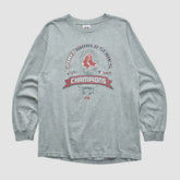 World Series Champions Majestic 2007 Long Sleeve T-shirt - Heather Gray - Vintage T-shirts