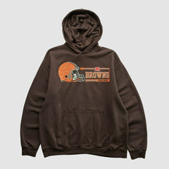 Cleveland Browns NFL 2000s Hooded Pullover Sweatshirt - Brown Pullover
