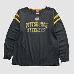 Pittsburgh Steelers NFL 2000s Long Sleeve T-shirt - Black T-shirts