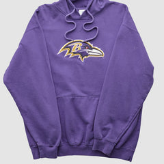 Baltimore Ravens NFL 2000s Hooded Pullover Sweatshirt - Purple Pullover