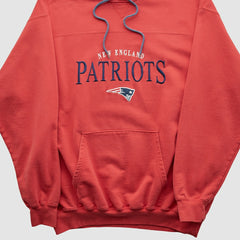 New England Patriots NFL 2000s Hooded Pullover Sweatshirt - Red Pullover