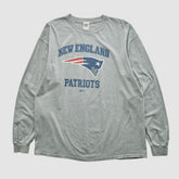New England Patriots NFL 2000s Long Sleeve T-shirt - Heather Gray T-shirts