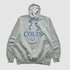 Indianapolis Colts NFL 2000s Hooded Pullover Sweatshirt - Heather Gray Pullover