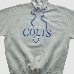 Indianapolis Colts NFL 2000s Hooded Pullover Sweatshirt - Heather Gray Pullover