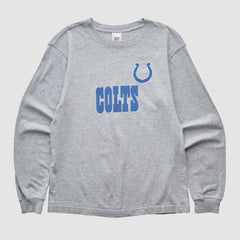 Indianapolis Colts NFL 2000s Long Sleeve T-shirt - Heather Gray T-shirts