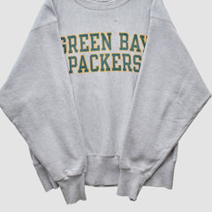 Green Bay Packers Champion 2000s Pullover Sweatshirt - Heather Gray Pullover