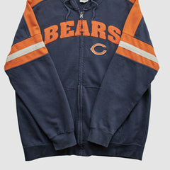 Chicago Bears NFL 2010s Hooded Full Zip Sweatshirt - Navy Sweatshirts